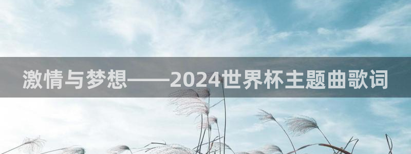 世界杯预选赛欧洲：激情与梦想——2024世界杯主题曲歌词
